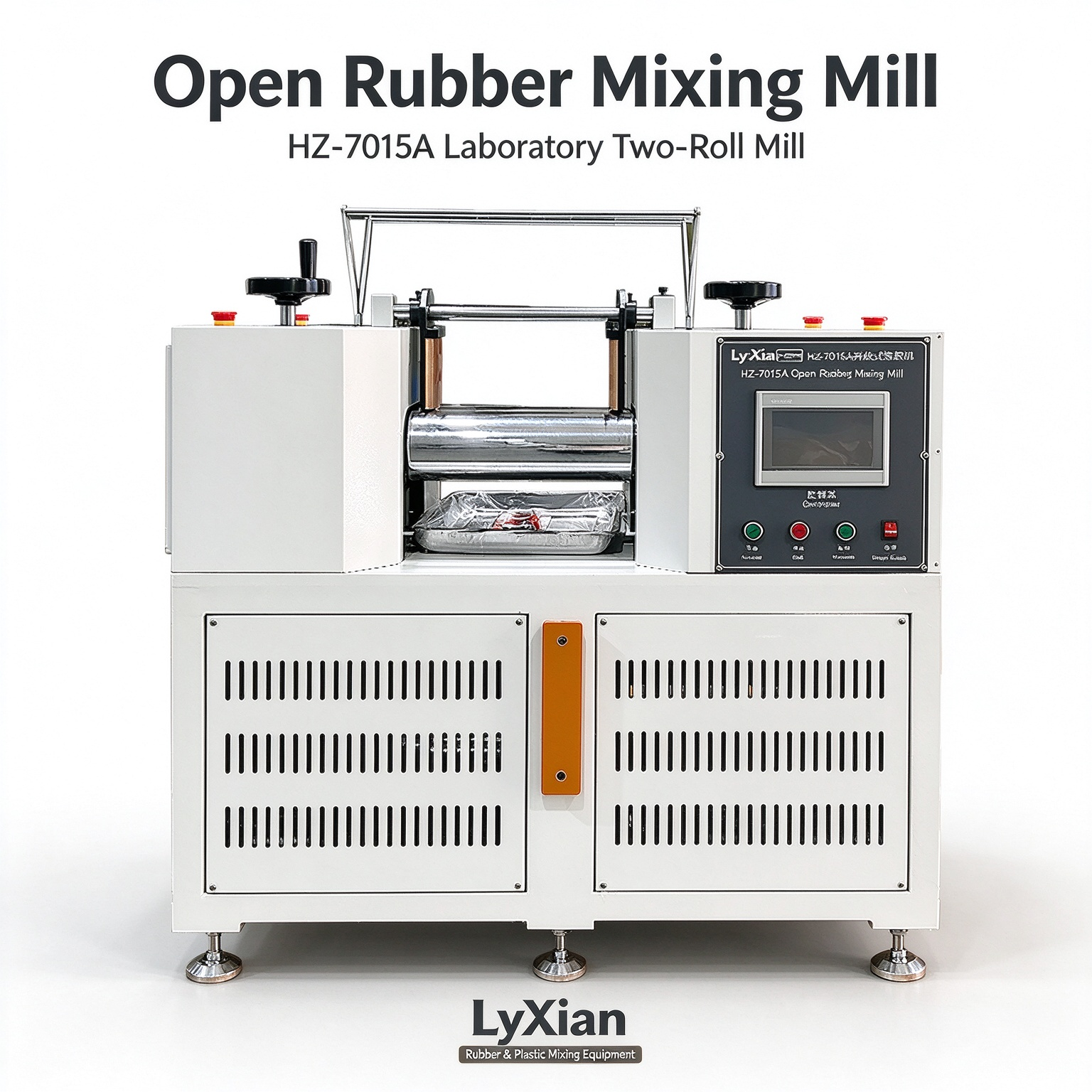 two roll open mixing mill, rubber two roll mill, silicone mixing mill, lab plastic mixing mill, compound mixing mill, PVC masterbatch mixing equipment